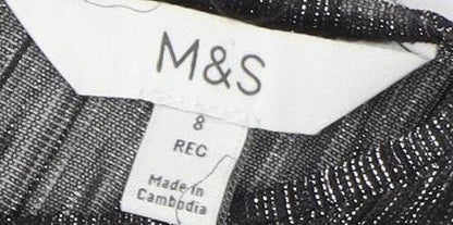 Marks and Spencer Women's Black Long Sleeve Dress