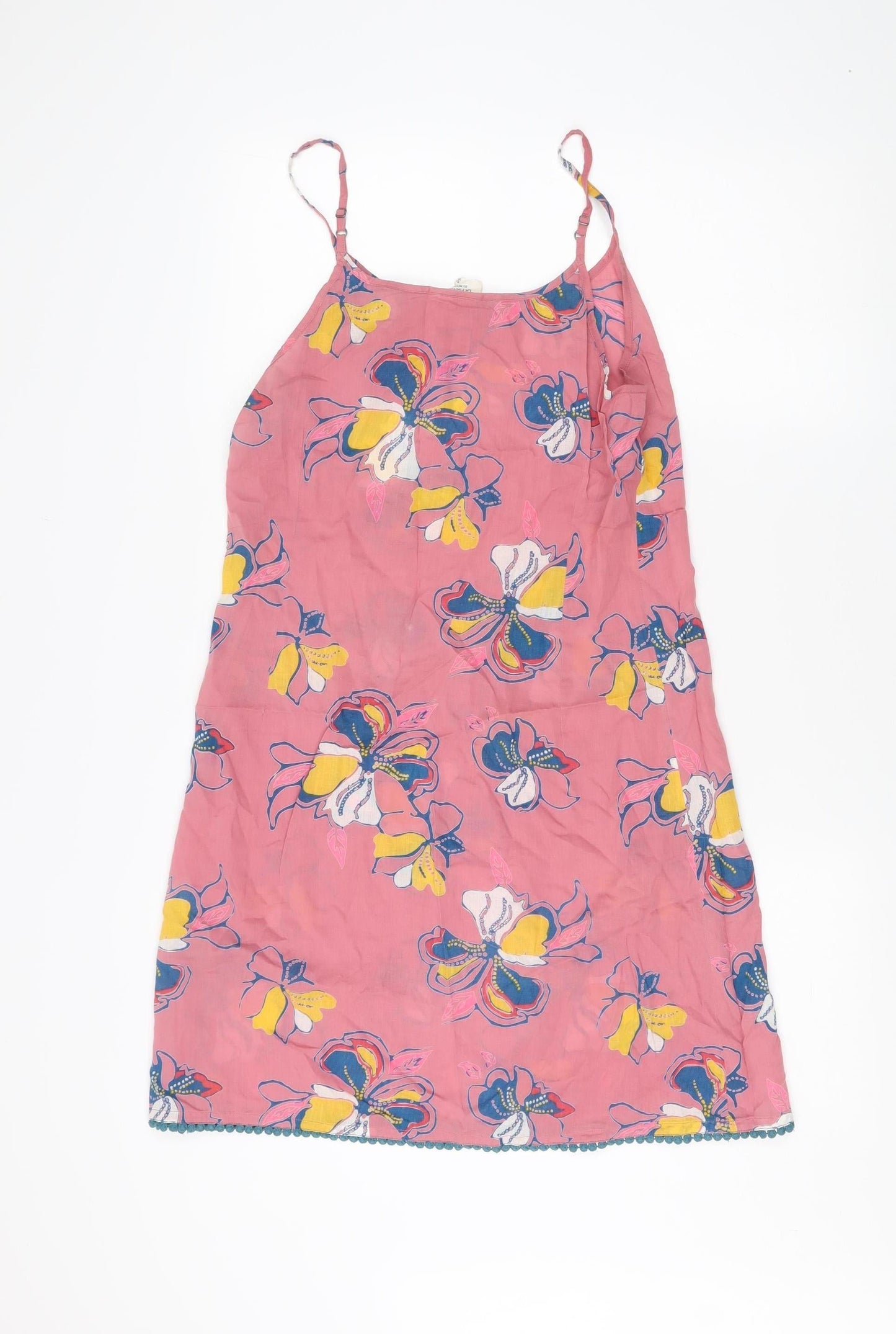 La Fiancée Du Mekong Women Floral Slip Dress Pink Size 12