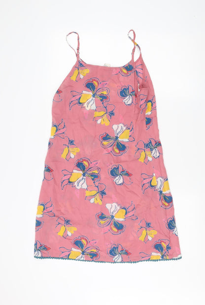 La Fiancée Du Mekong Women Floral Slip Dress Pink Size 12