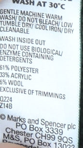 Marks and Spencer Green Mock Neck Pullover - Men's M