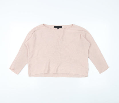 Vero Moda Women's Pink Pullover Jumper, Size S, Boat Neck