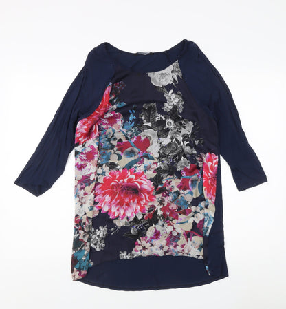 Womens UK Size 12 Roman Multicoloured Tunic Blouse