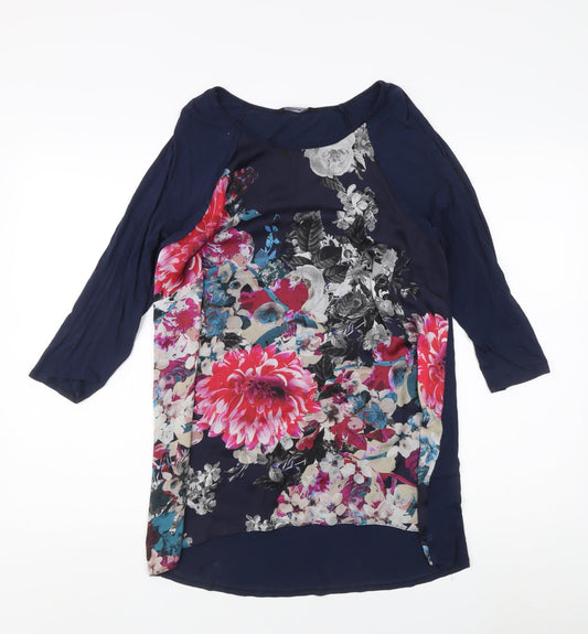Womens UK Size 12 Roman Multicoloured Tunic Blouse