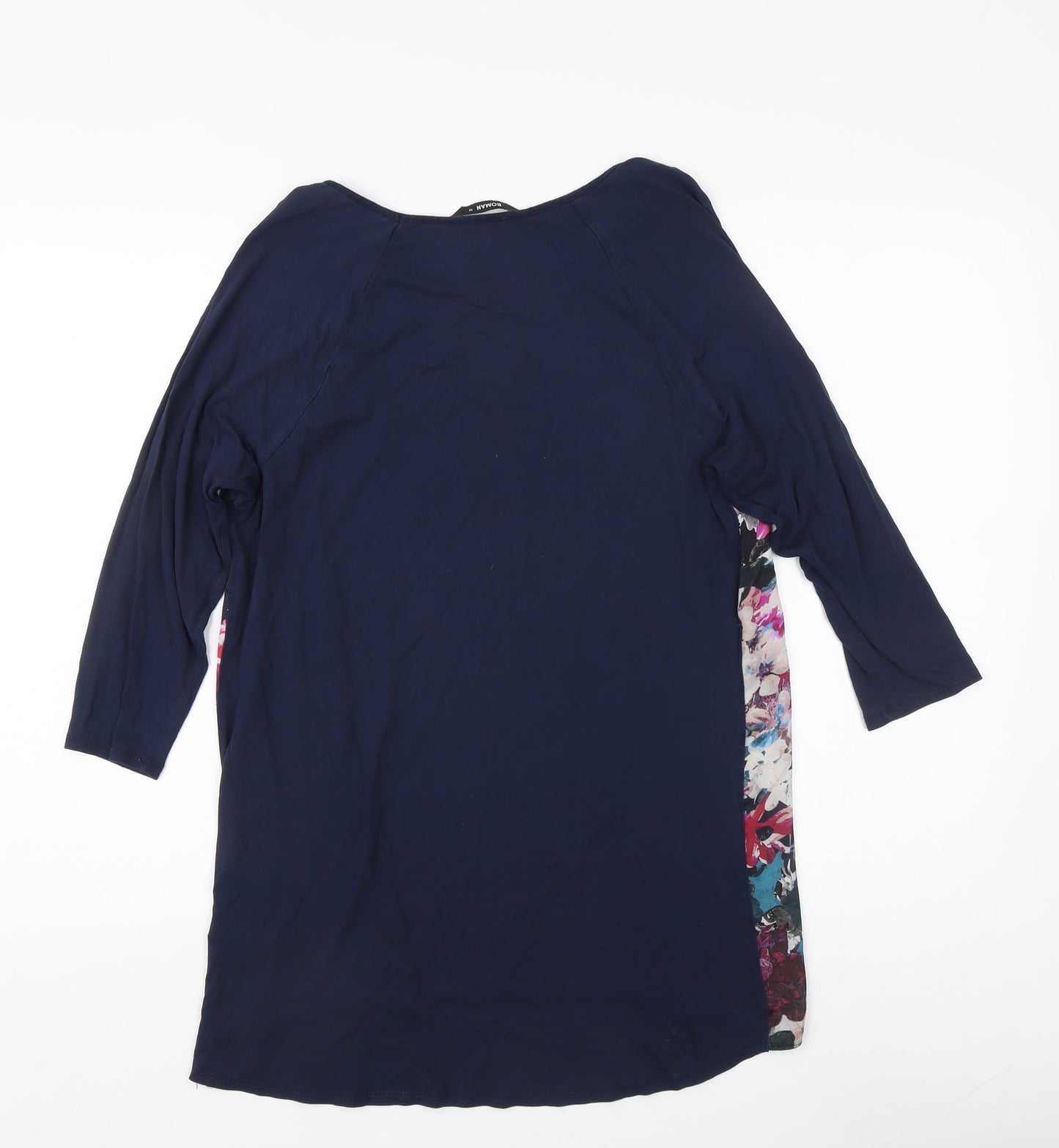 Womens UK Size 12 Roman Multicoloured Tunic Blouse