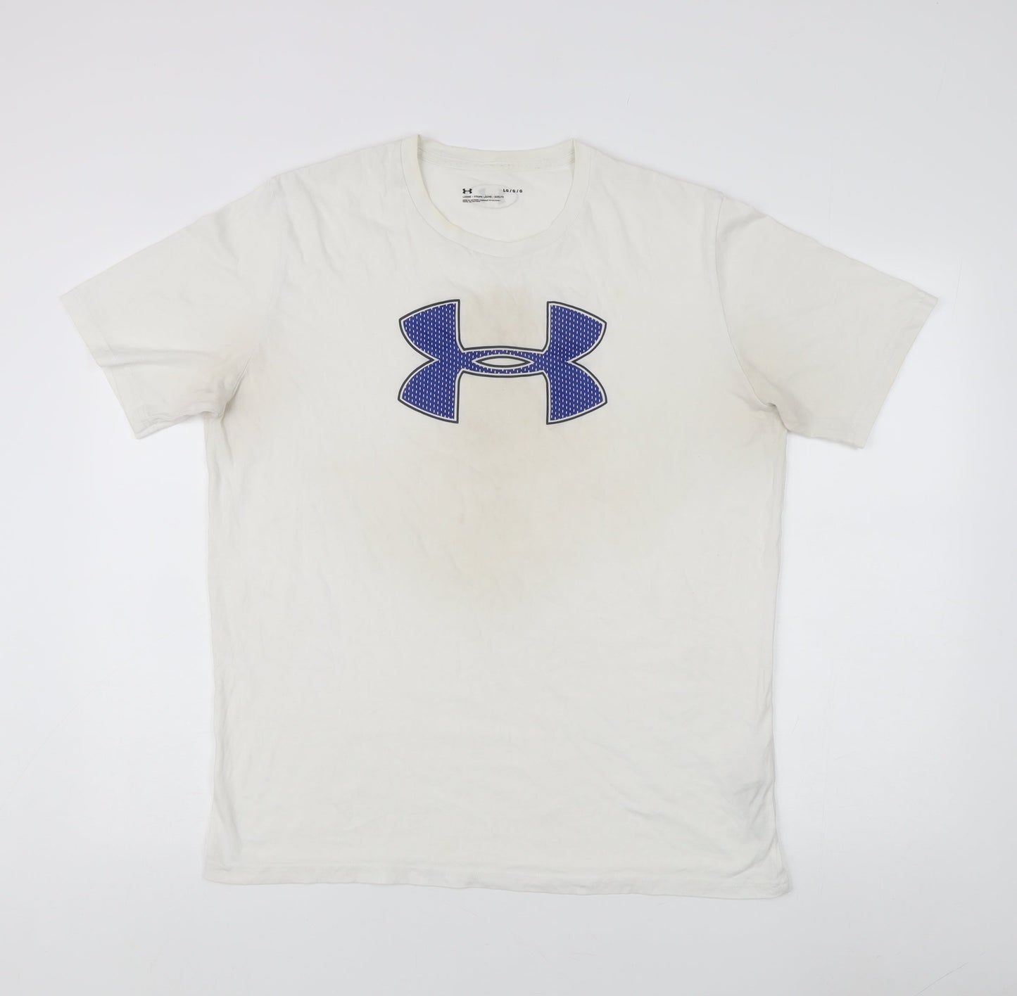 Under Armour Men's White Relaxed Fit T-Shirt L