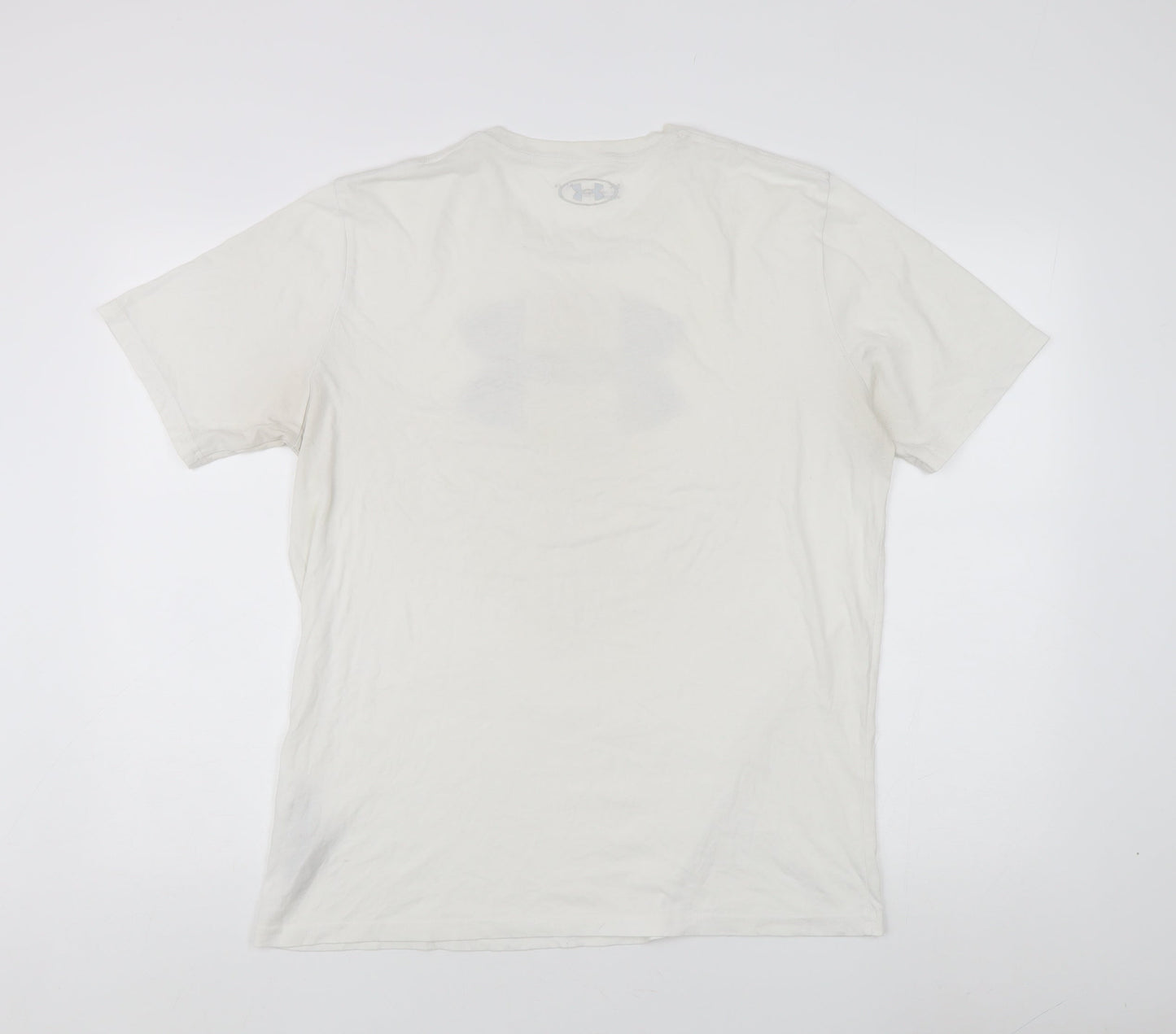 Under Armour Men's White Relaxed Fit T-Shirt L