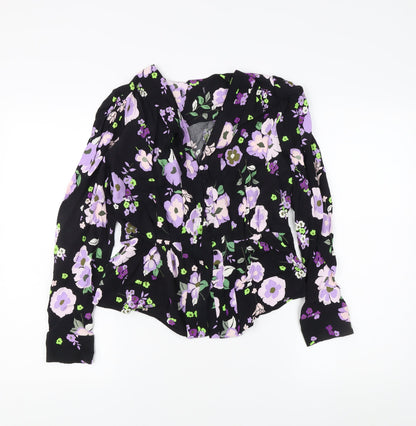 Womens UK Size 12 Marks and Spencer Multicoloured Basic Blouse