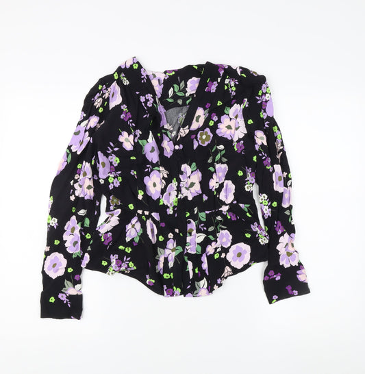 Womens UK Size 12 Marks and Spencer Multicoloured Basic Blouse