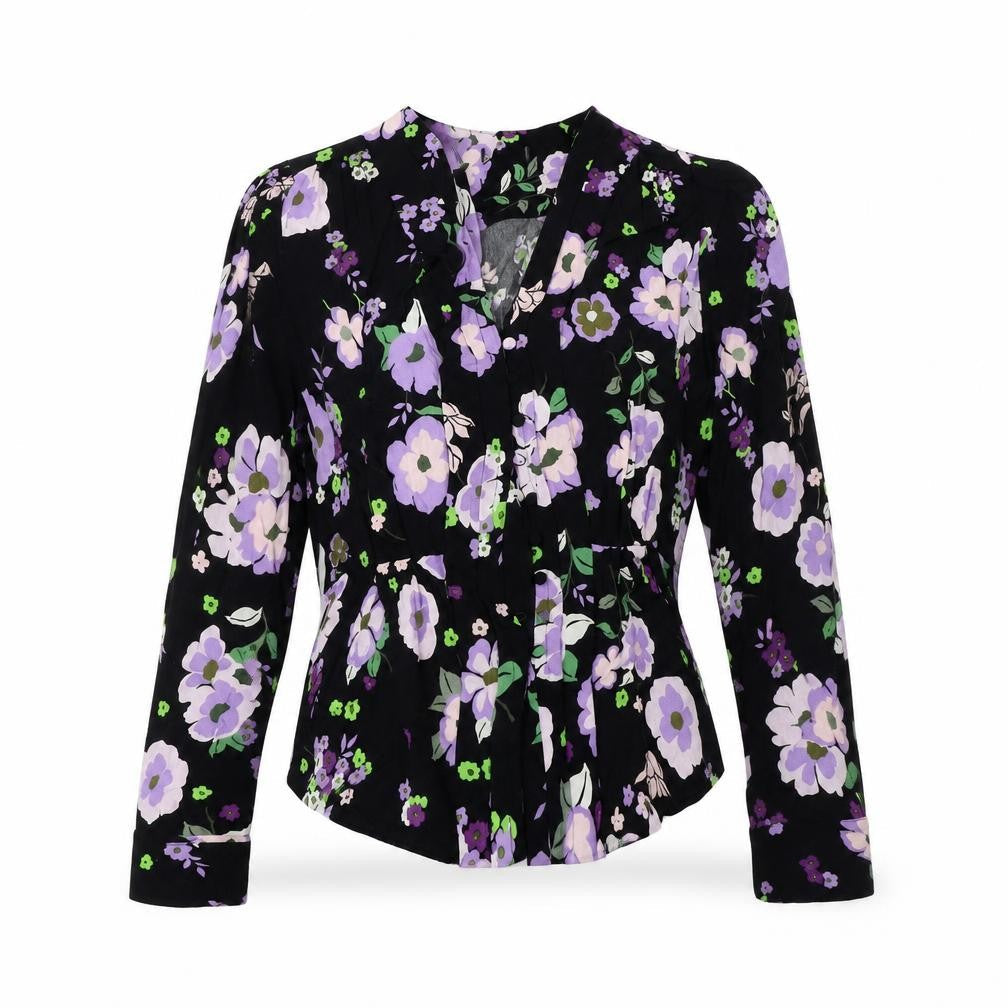 Womens UK Size 12 Marks and Spencer Multicoloured Basic Blouse
