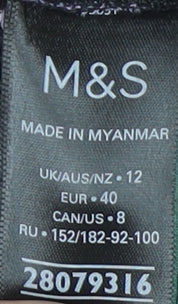 Womens UK Size 12 Marks and Spencer Multicoloured Basic Blouse