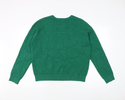 Womens UK Size L Tahari Green Pullover Jumper