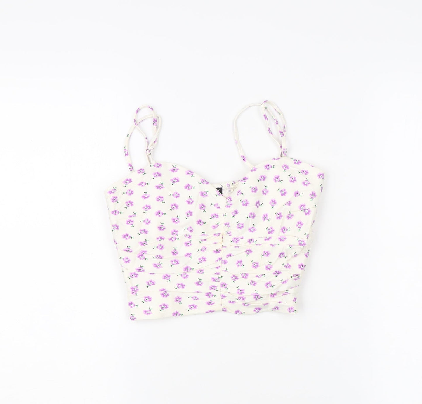 Womens UK Size XS Zara Multicoloured Camisole Tank
