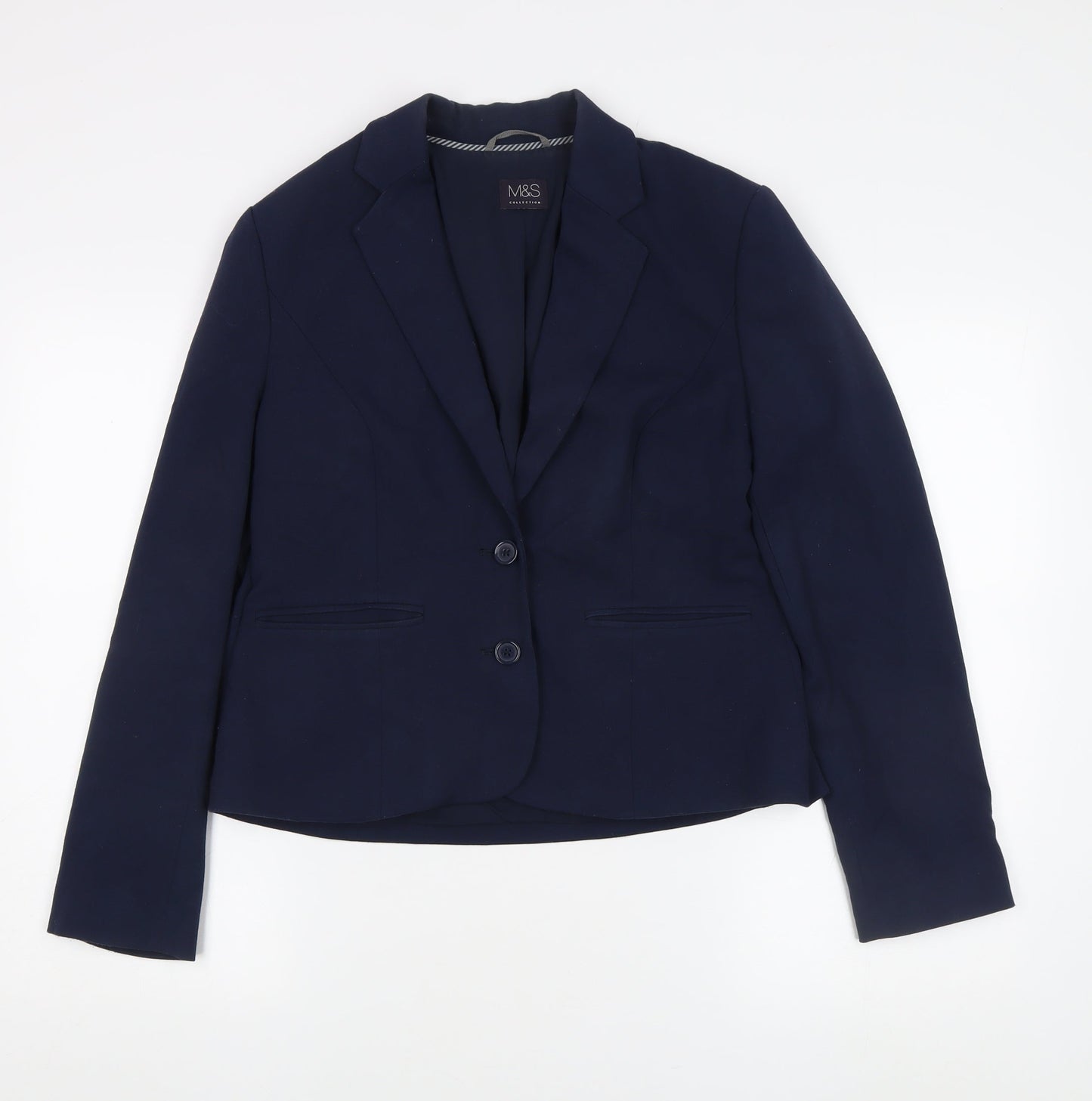 Marks and Spencer Women's Blue Suit Jacket Size 12