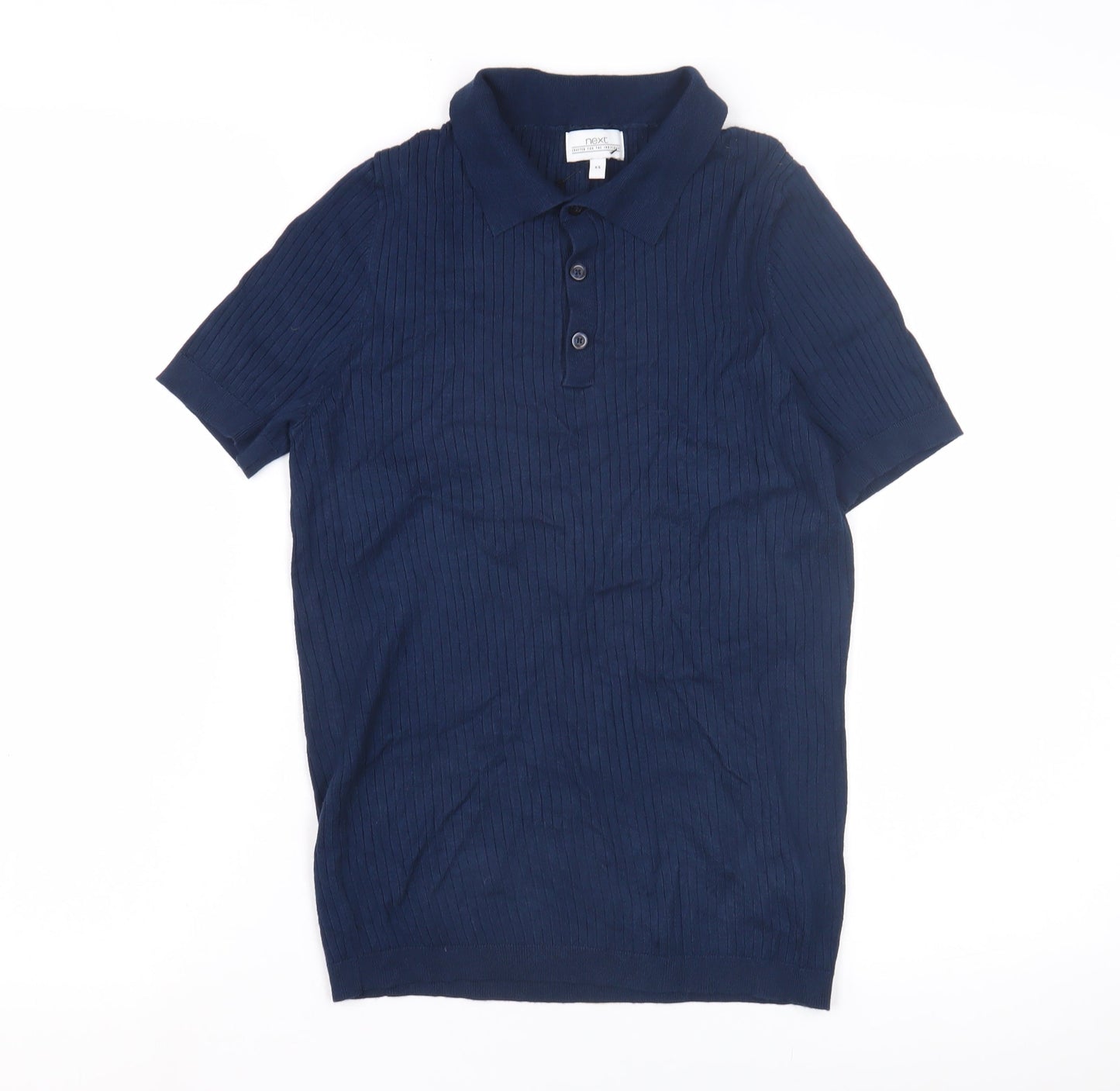 Womens UK Size XS NEXT Blue Henley Jumper