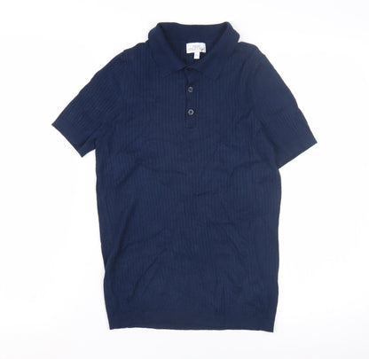 Womens UK Size XS NEXT Blue Henley Jumper