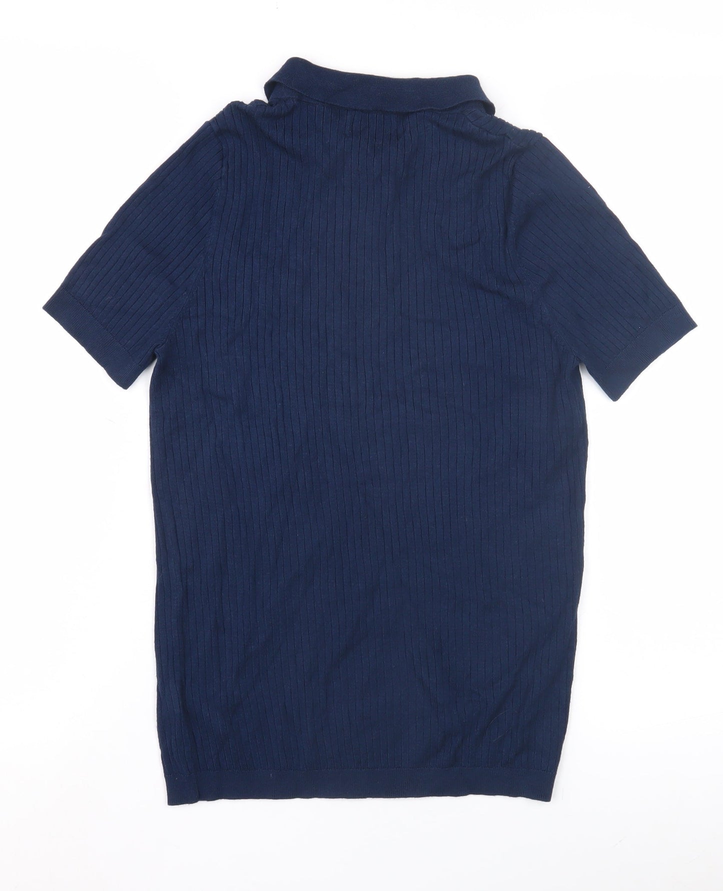 Womens UK Size XS NEXT Blue Henley Jumper