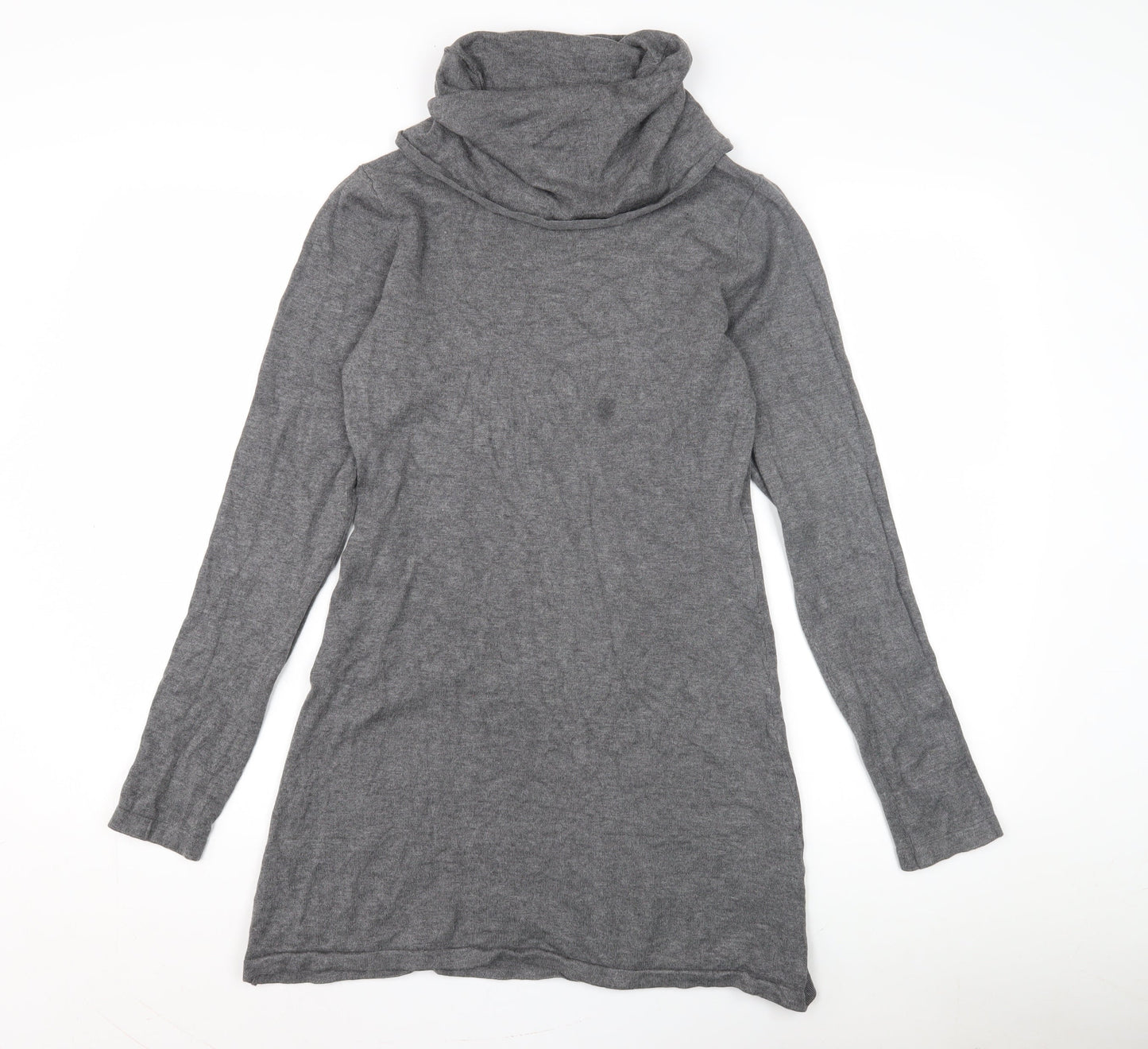 Womens UK Size S Selection Grey Tunic Jumper