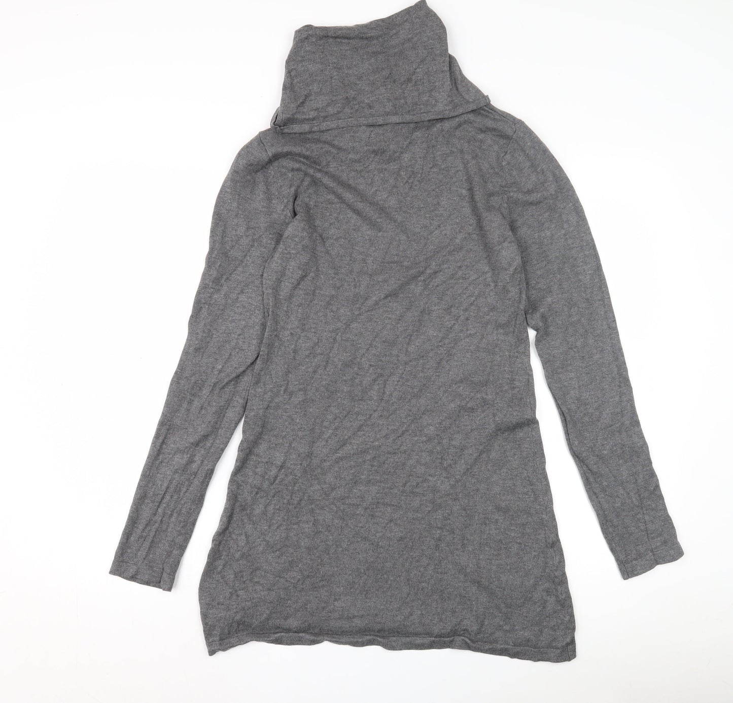 Womens UK Size S Selection Grey Tunic Jumper