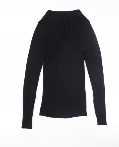 Womens UK Size XS NEXT Black Cardigan Jumper