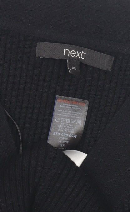 Womens UK Size XS NEXT Black Cardigan Jumper