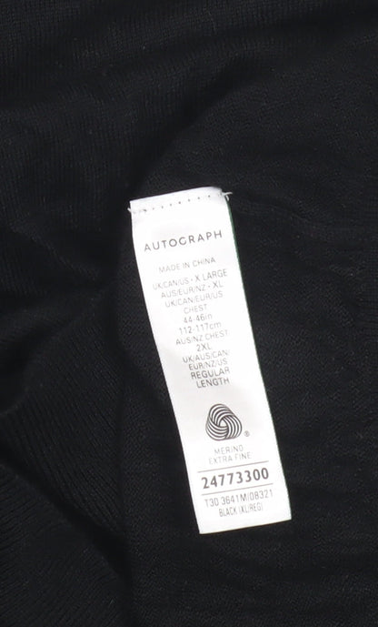 Autograph Men's Black XL Pullover Jumper