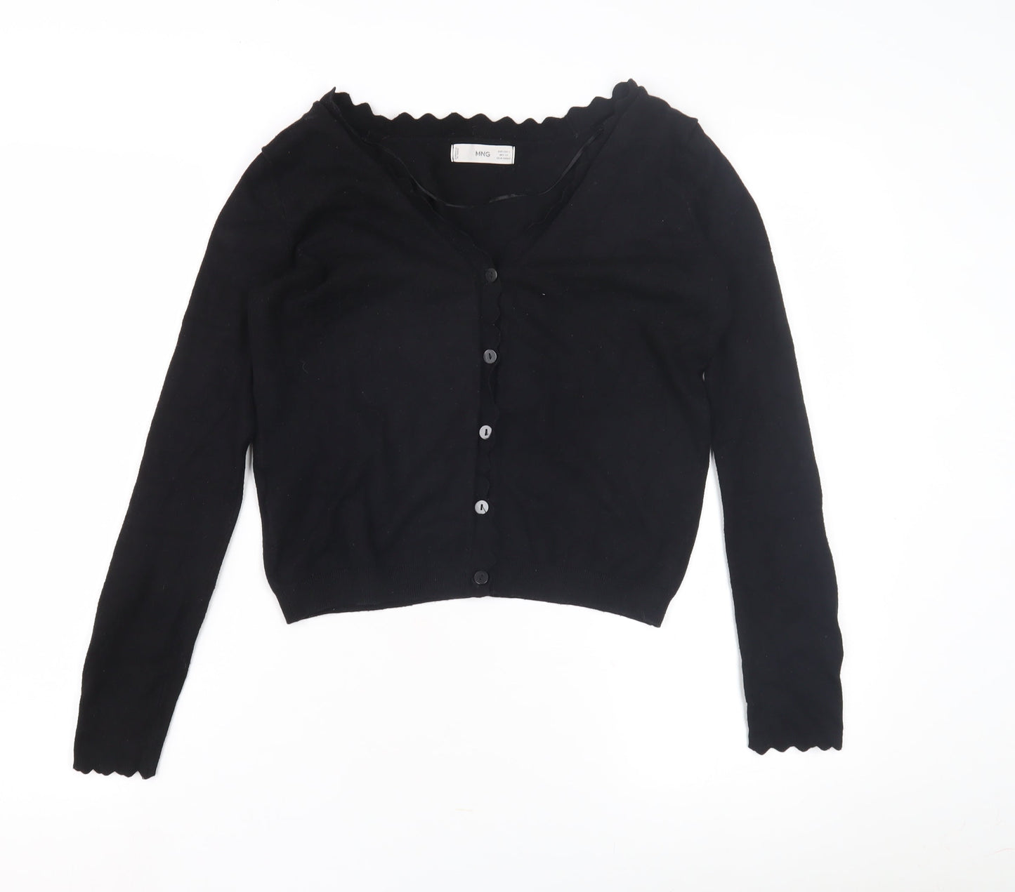 Womens UK Size S MNG Black Cardigan Jumper