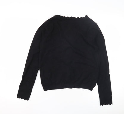 Womens UK Size S MNG Black Cardigan Jumper
