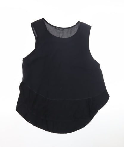 Womens UK Size 8 Topshop Black Basic Tank