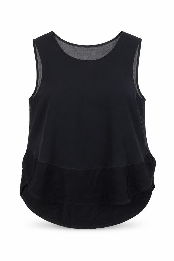 Womens UK Size 8 Topshop Black Basic Tank