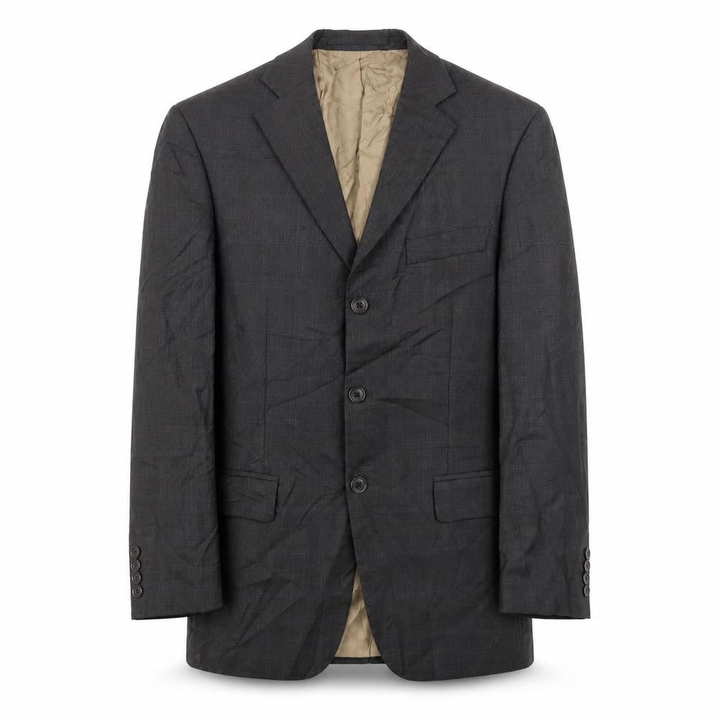 Marks and Spencer Men's Brown Check Blazer 36R