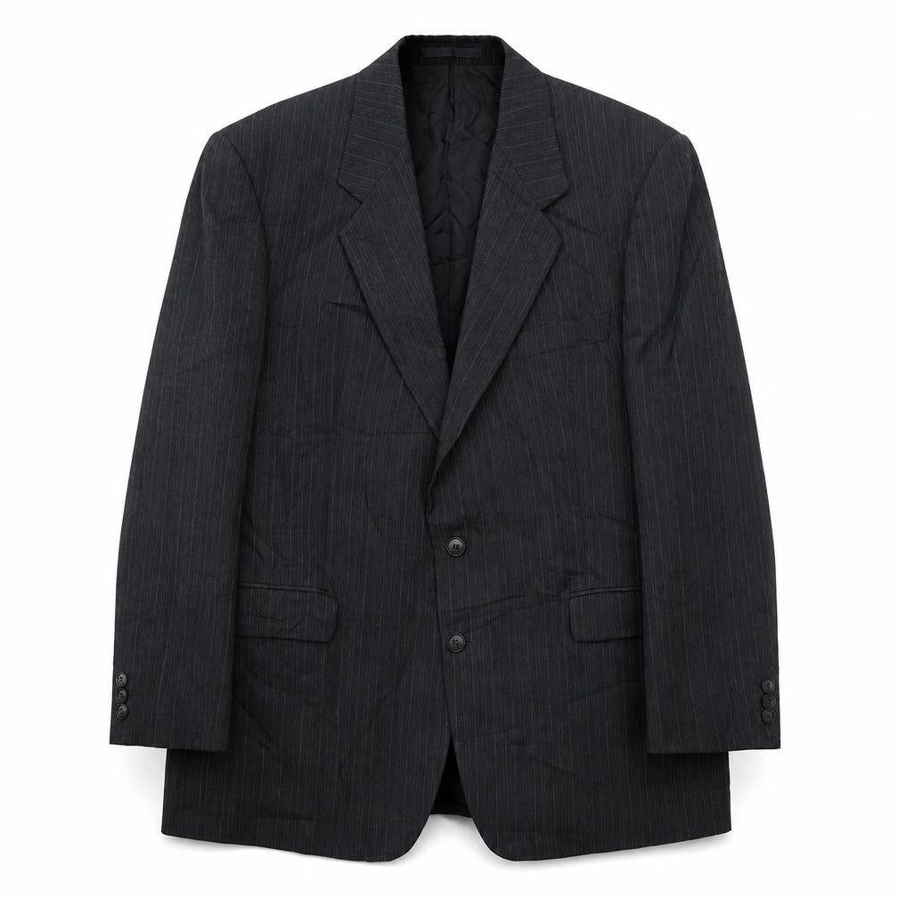 Marks and Spencer Men's Grey Striped Suit Jacket, 44R