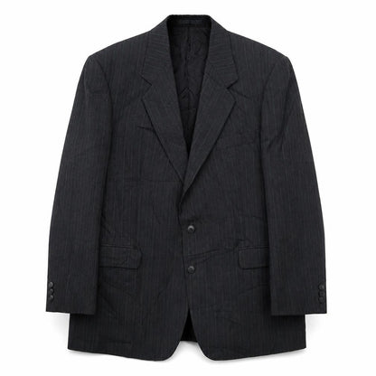 Marks and Spencer Men's Grey Striped Suit Jacket, 44R