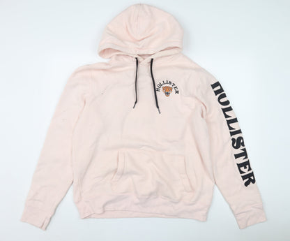 Hollister Women Pink Large Pullover Hoodie