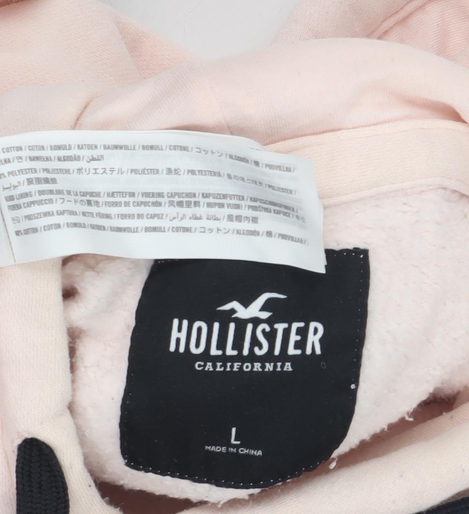 Hollister Women Pink Large Pullover Hoodie