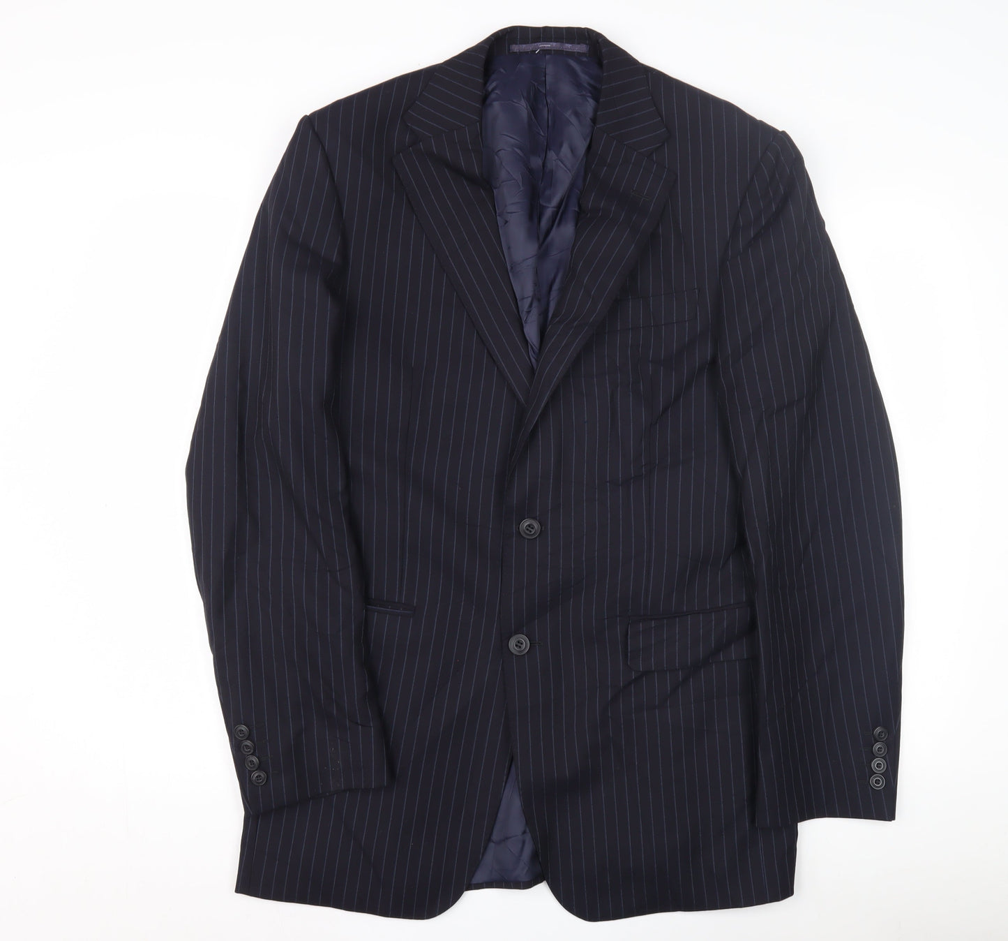 Mens UK Size 38 Marks and Spencer Regular Blue Suit Jacket