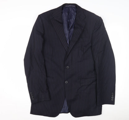 Mens UK Size 38 Marks and Spencer Regular Blue Suit Jacket