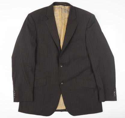 Mens UK Size 42 Remus Uomo Regular Brown Suit Jacket