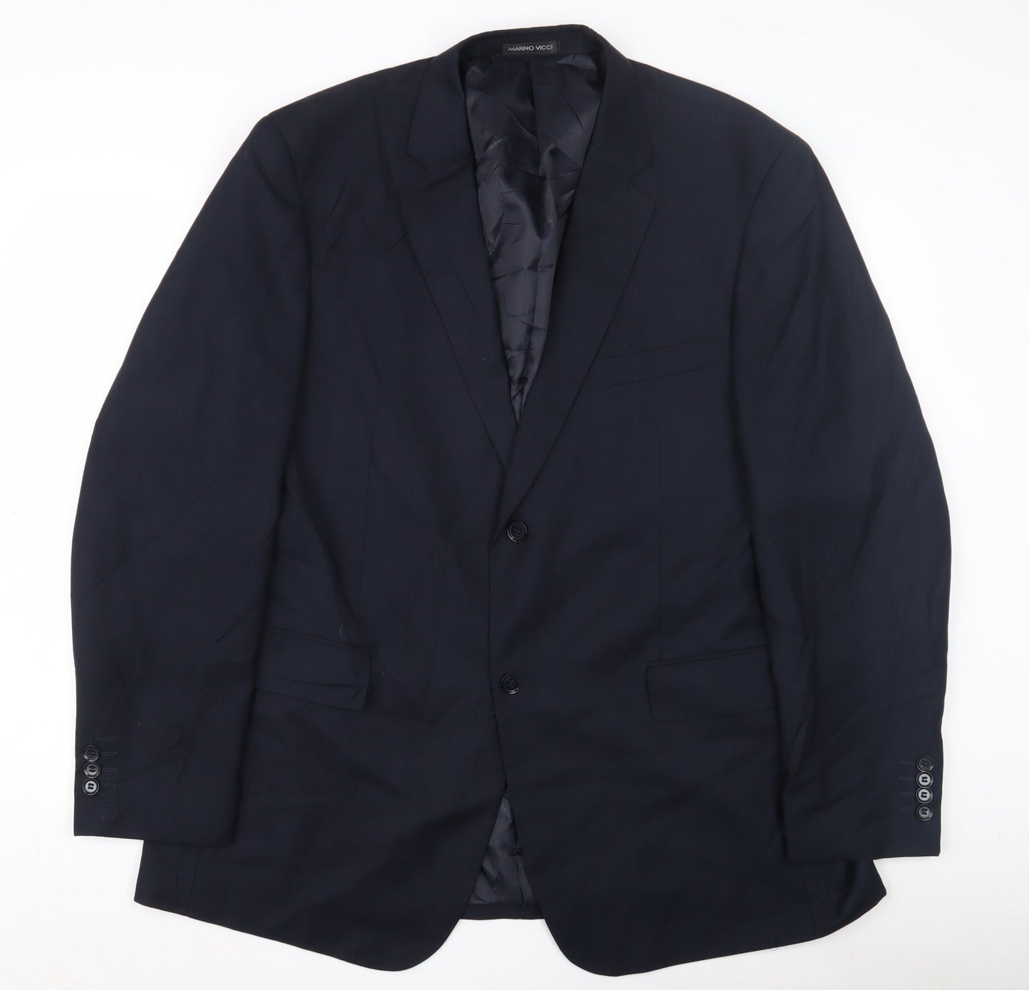 Marino Vicci Black Wool Men's Jacket UK 46 Classic Striped