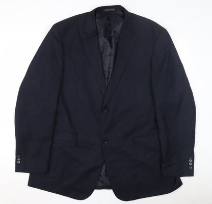 Marino Vicci Black Wool Men's Jacket UK 46 Classic Striped