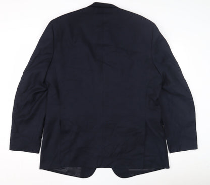 Marino Vicci Black Wool Men's Jacket UK 46 Classic Striped