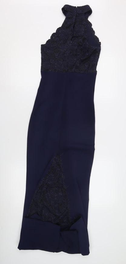 Quiz Women's Navy Blue Bodycon Midi Dress