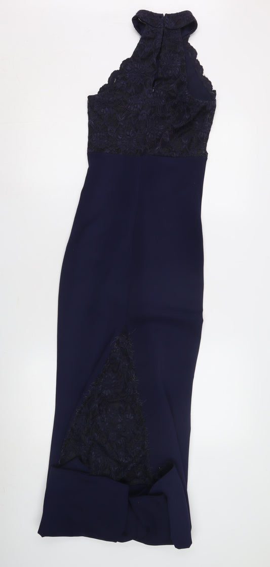 Quiz Women's Navy Blue Bodycon Midi Dress