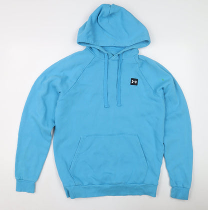 Unisex Adults UK Size S Under armour Blue Pullover Hoodie