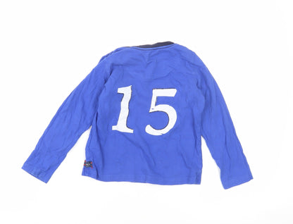 Joules Boys Blue Long Sleeve T-Shirt 3-4 Years - Sporty Style
