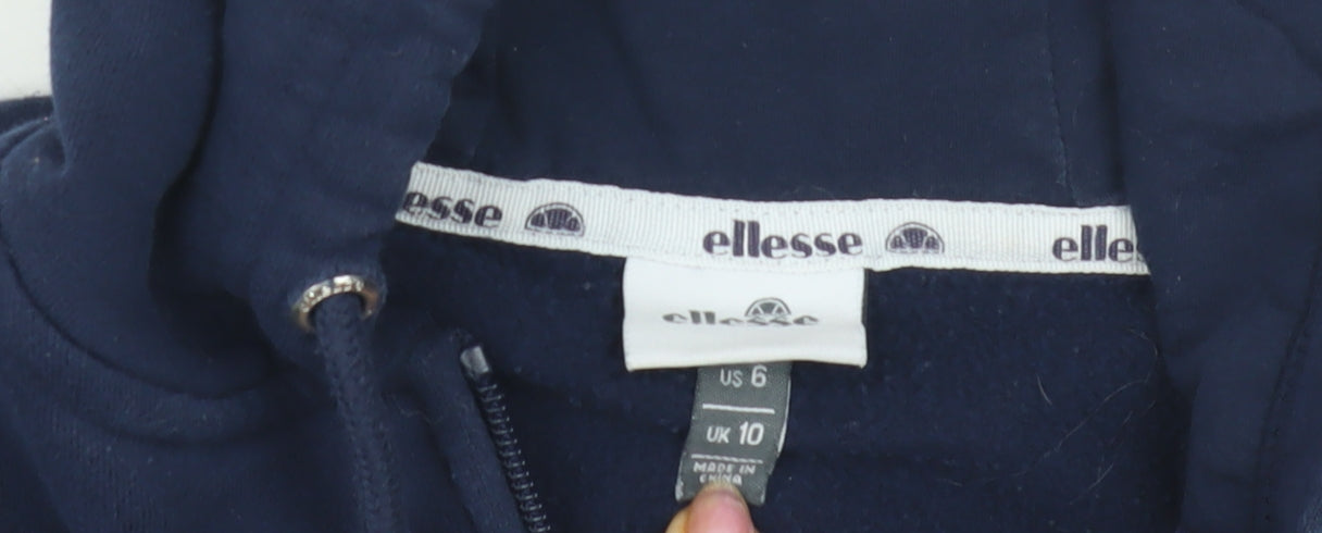 Ellesse Women's Blue Full Zip Hoodie UK 10