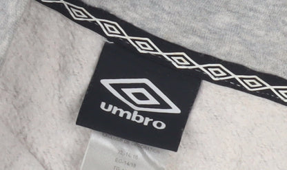 Umbro Grey Unisex Sweatshirt, Size 14, Lightweight, Logo