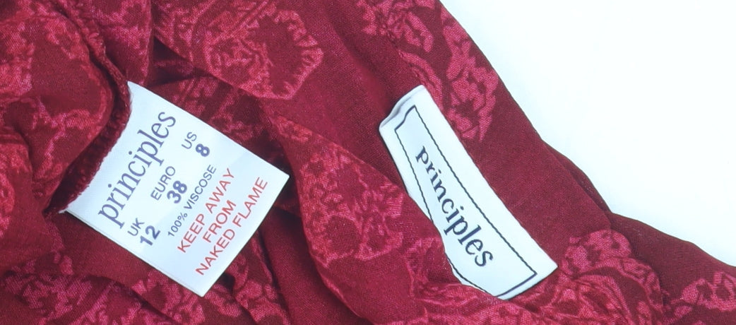 Principles Women's Red Skirt, Size 12