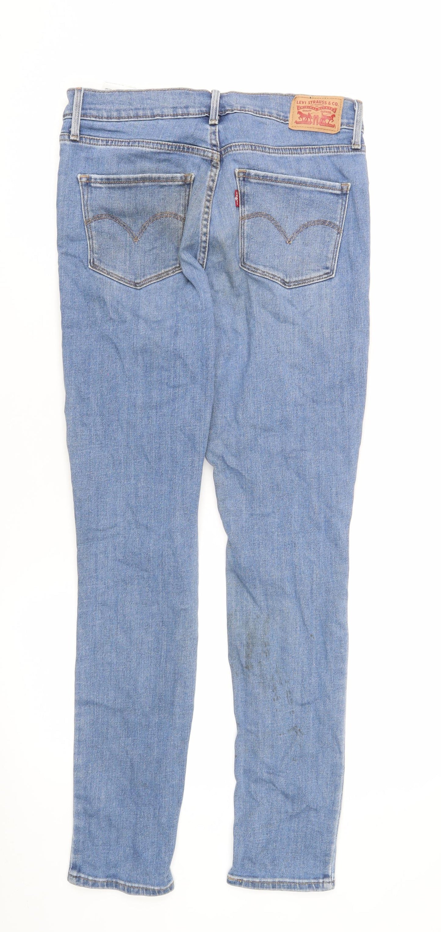 Levi's Women's Blue Skinny Jeans, Size UK 1, Distressed