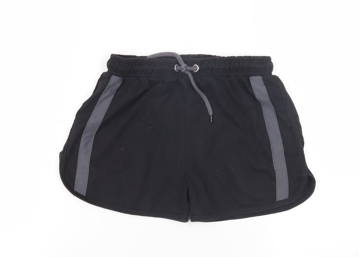 Kangaroo Roo Boys Black Athletic Shorts, Size 11 Years