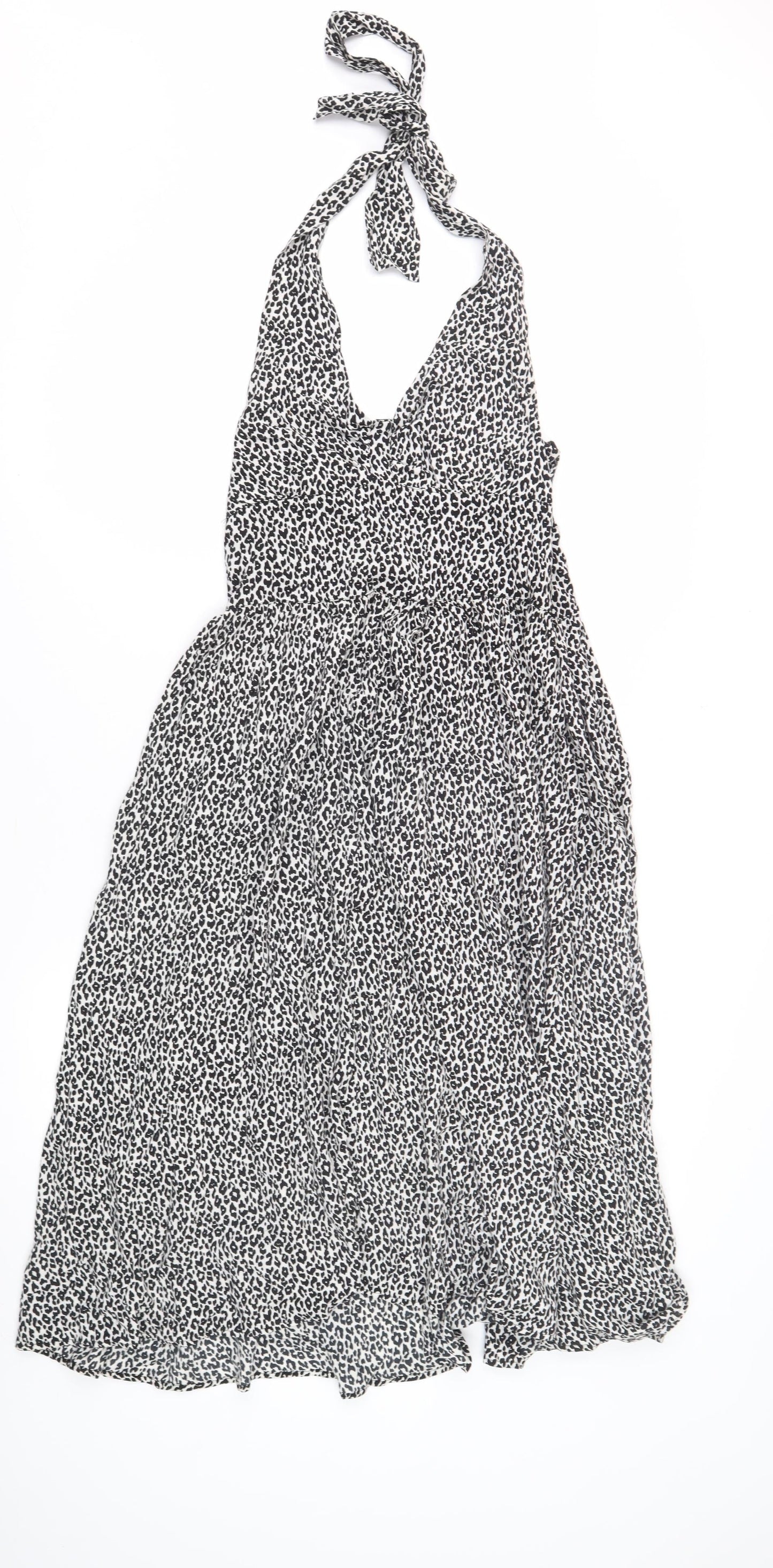 Warehouse Women's Black Halter Dress Size 12
